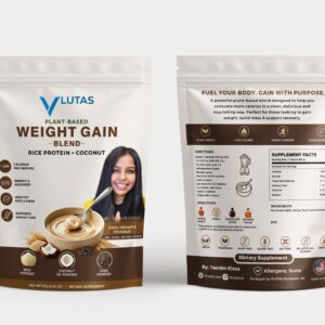 VLUTAS Weight Gain Drink 1000 Calorie Shake pouch