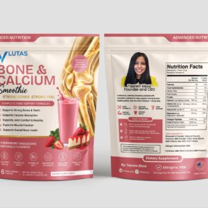 VLUTAS Bone + Calcium Support Drink pouch