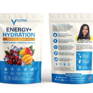 VLUTAS Energy + Hydration Electrolyte Drink pouch