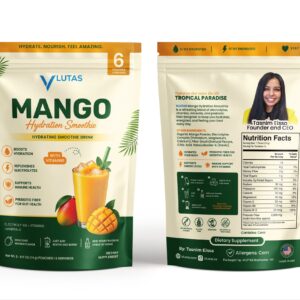 VLUTAS Mango Hydration Smoothie with Vitamins pouch