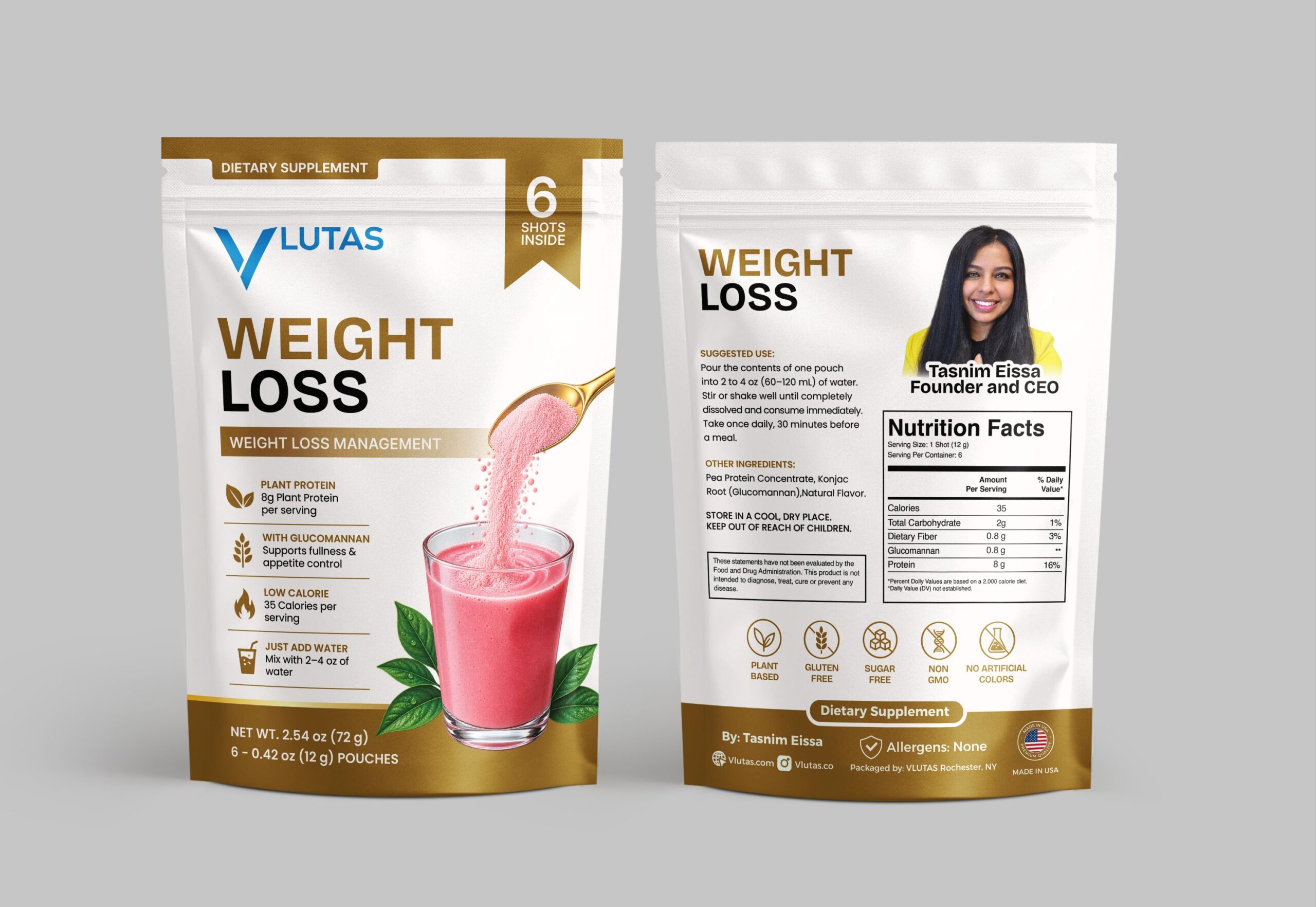 VLUTAS Weight Loss Shots Drink pouch