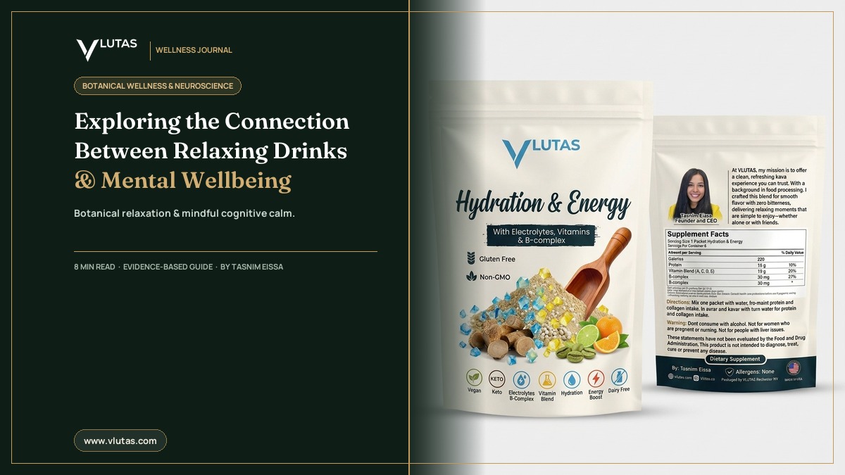 Relaxing drinks and mental wellbeing botanical guide
